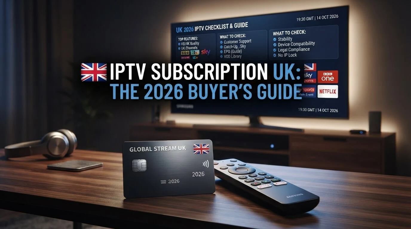 IPTV Subscription UK 2026 buyer guide for checking an IPTV TRIAL before you pay